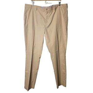Peter Millar Mens 42x32 Khaki Beige Wicking Pants Casual Chino‎ Golf Trousers